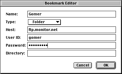 Bookmark Editor